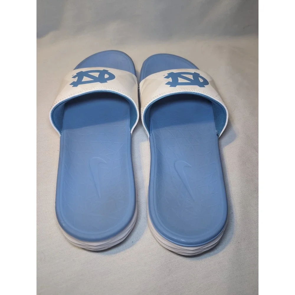 North Carolina Tar Heels UNC Tarheels Nike Benassi Solarsoft Slides Mens 11